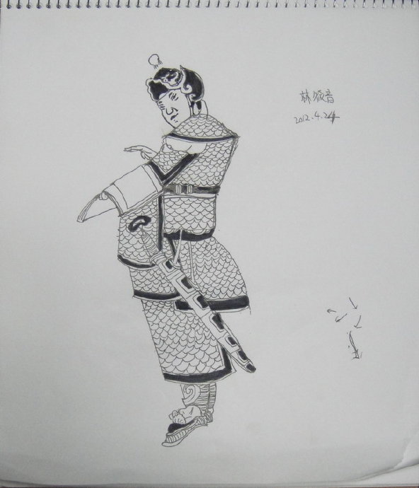 [转载]筱音 <wbr>北京 <wbr>12岁 <wbr>皮影与水浒叶子